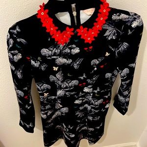 Ted Baker skater dress!!! Yesss butterflies and red hot collar